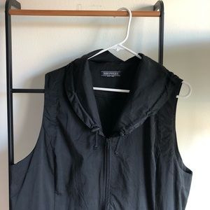 Transparente long zip vest